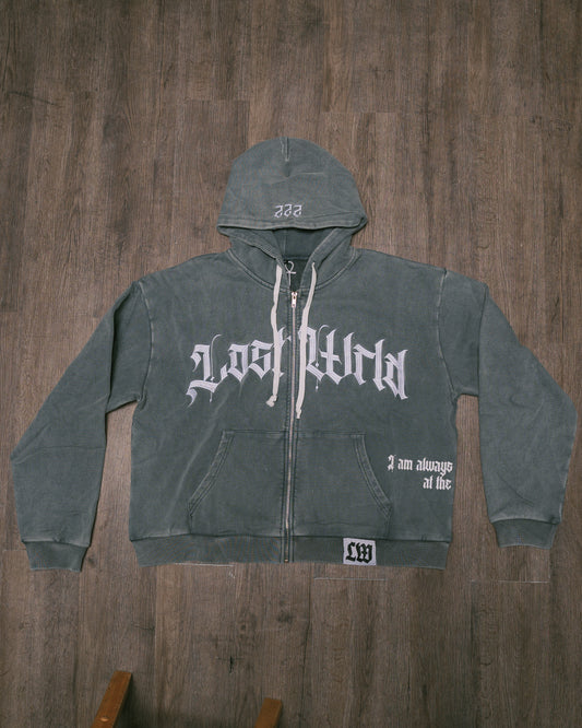 "Right Place, Right Time" Cropped Hoodie